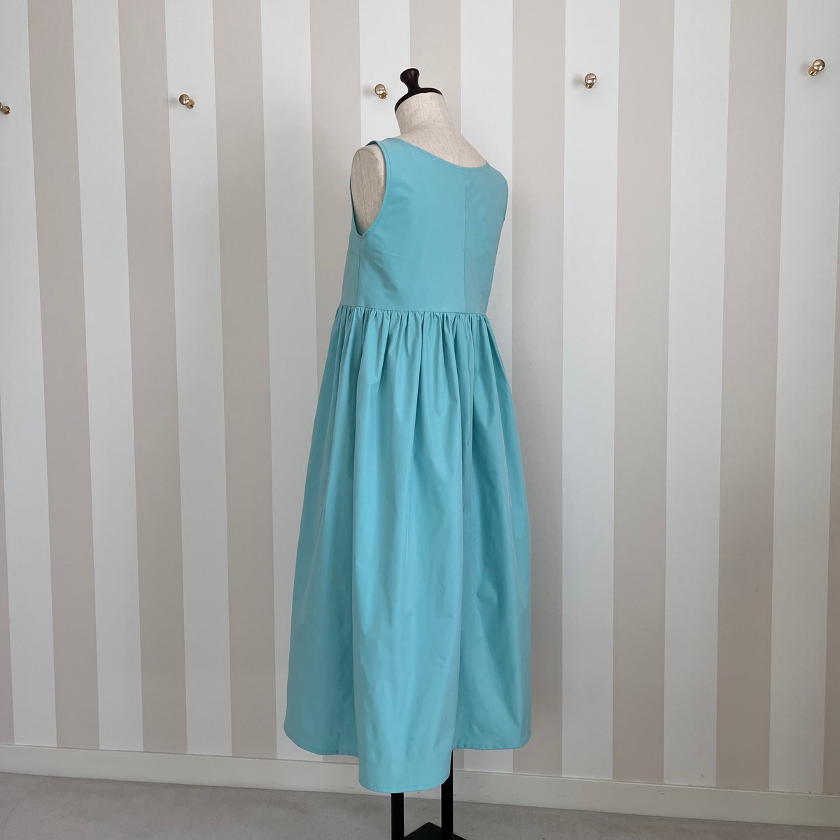8-021 ティファニーブルー ドールワンピース ロング M | capriciousmie