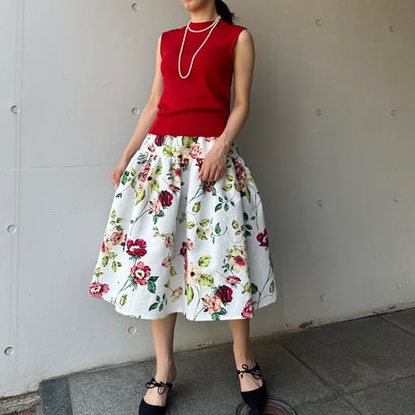 カプリシャス ミー   トップス&スカート セット 2SET】コンパクトトップス×ミスティプリントスカート