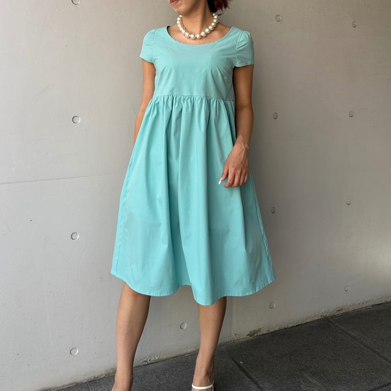 8-094 ティファニーブルー ドールワンピース キャップスリーブ L