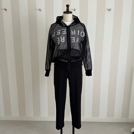 3-007    黒　メッシュパーカー　セレクト商品　フリー