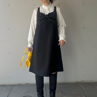 9-208    黒　リボンワンピース　Ｌ