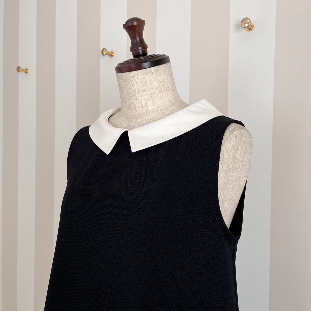 7-050 黒ハニカム MIMIワンピース M | capriciousmie