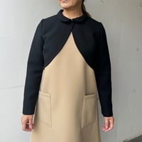 11-042    黒　襟付きボレロ　Ｌ