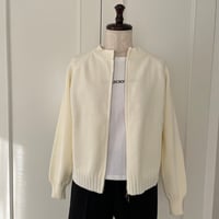 11-160     白　Wジップカーディガン　セレクト商品　フリー