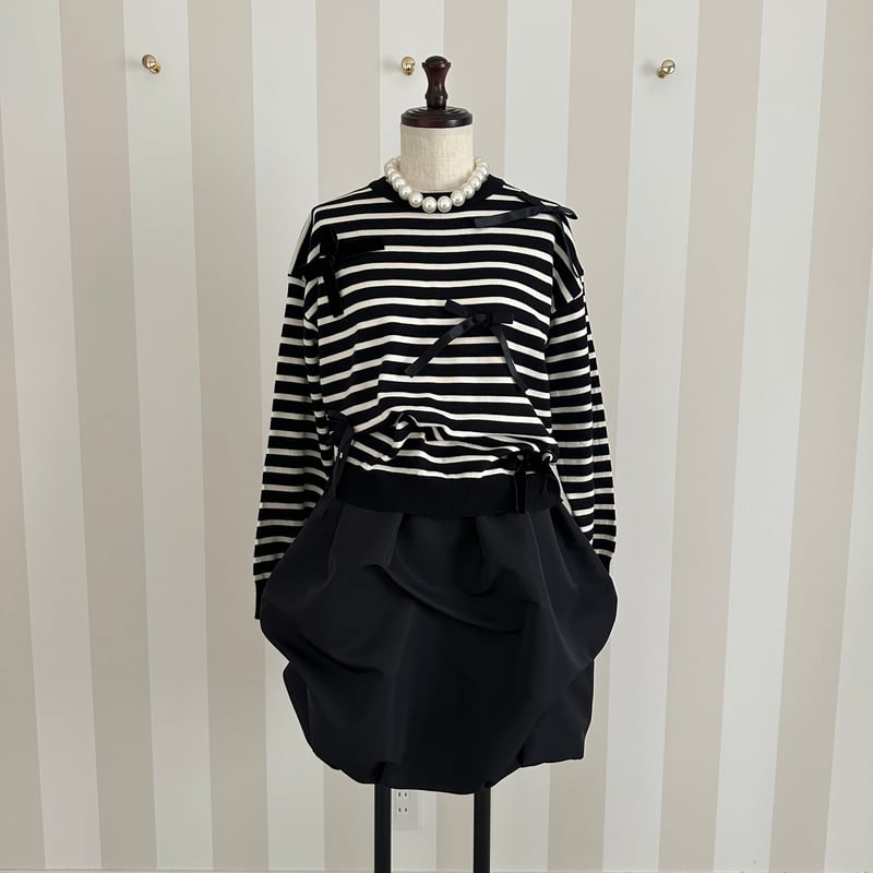 からみスカート　黒 2wayストレッチ セミタイトスカート 黒 セットアップ着用可