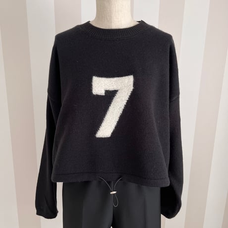 9-123     黒　7セーター　セレクト商品　フリー