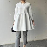9-169     白　七分ドールチュニック　ＸＬ