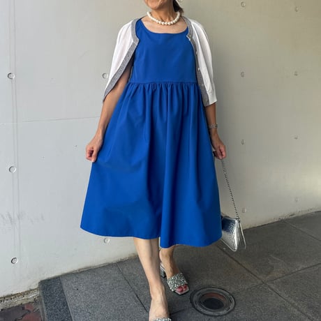 8-051     ロイヤルブルー　ドールワンピース　Ｍ