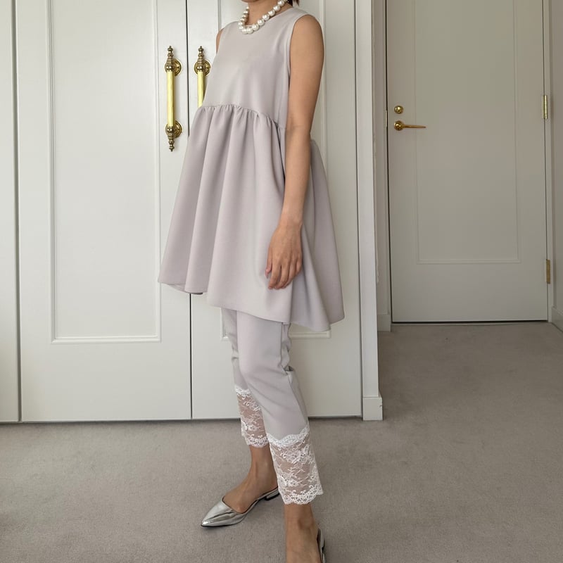 【新品未使用】カプリシャスミー 今季新色 「レースレギンス」 フリー 5-016 グレージュ レースレギンス フリー(M) | capriciousmie