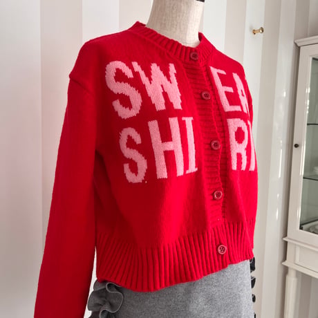 11-054     赤　sweatshirtsセーター　セレクト商品　フリー