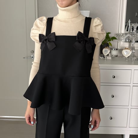 カプリシャスミー リボン付きベスト CATEGORY トップス | capriciousmie