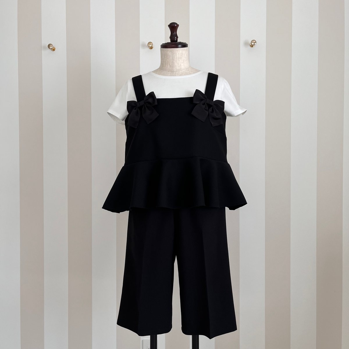 カプリシャスミー capriciousmie サイドリボンバミューダパンツ