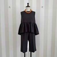 7-180     ダークグレー　バミューダパンツ　フリー（Ｌ）