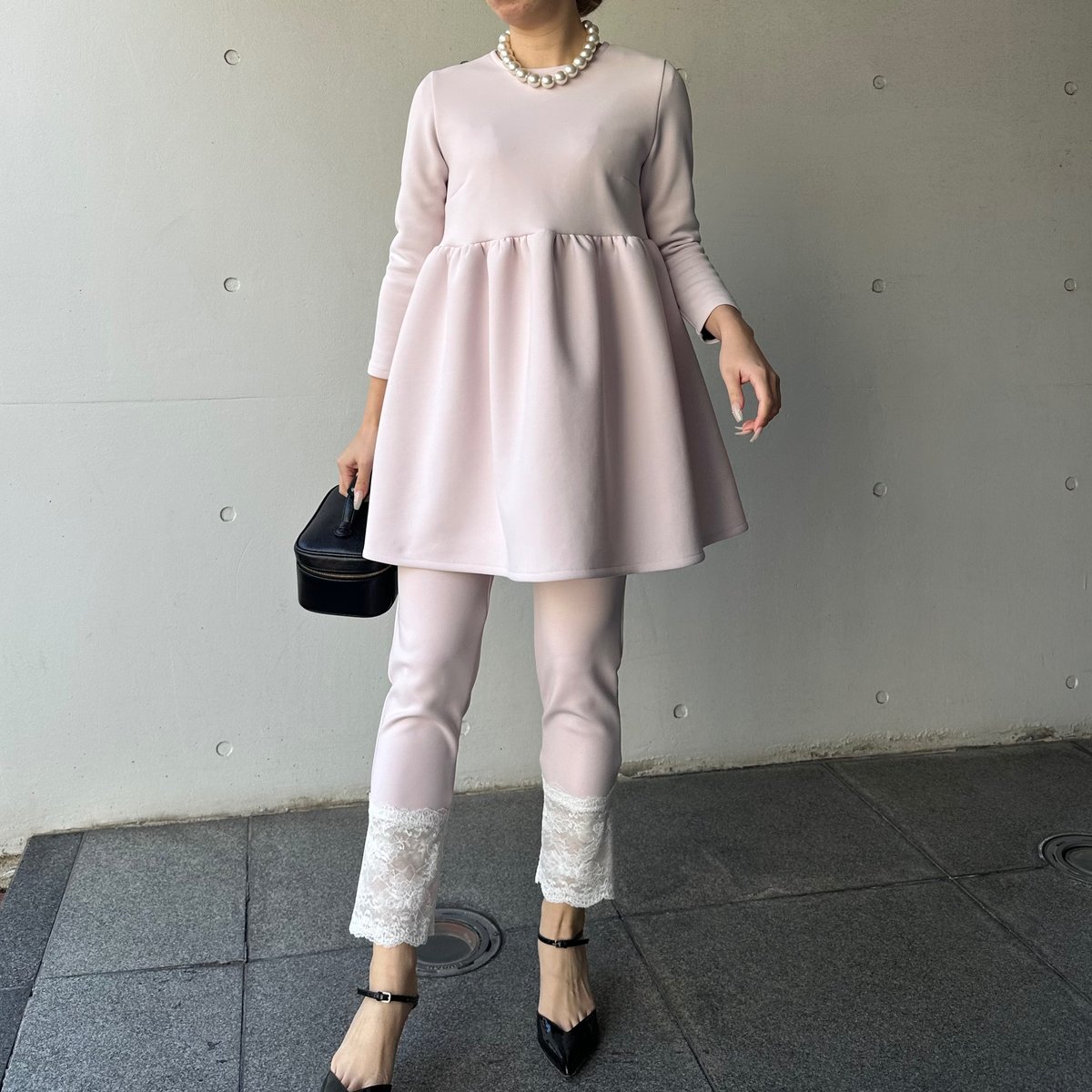 3-039 サクラ レースレギンス フリー（L） | capriciousmie