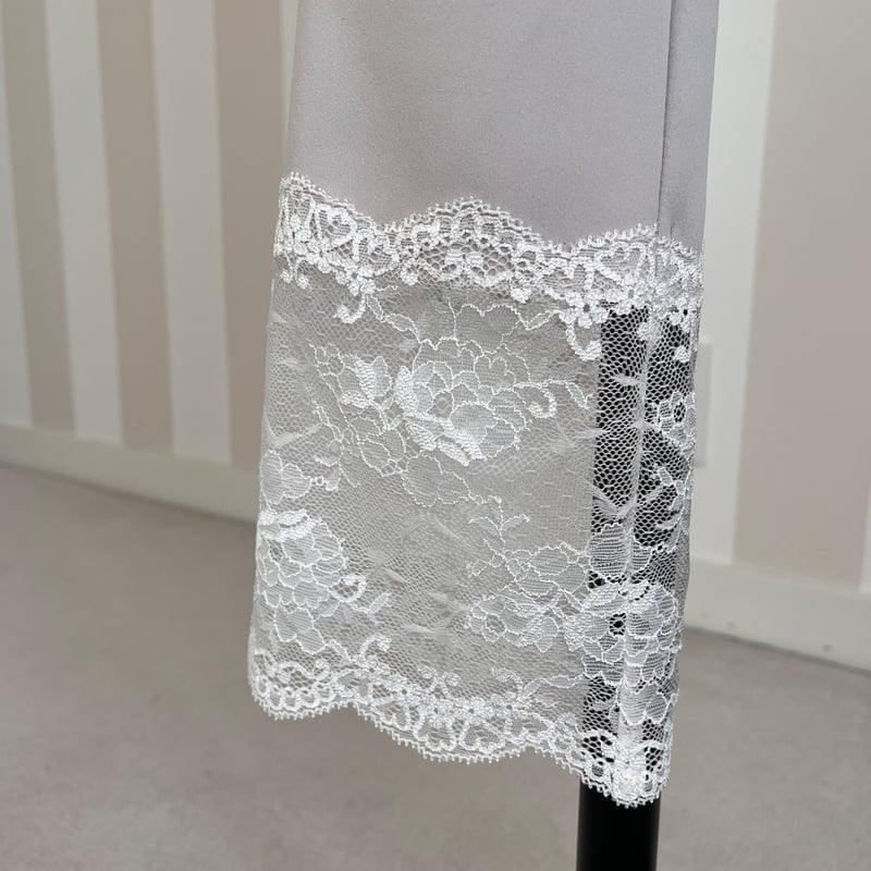 5-016 グレージュ レースレギンス フリー(M) | capriciousmie