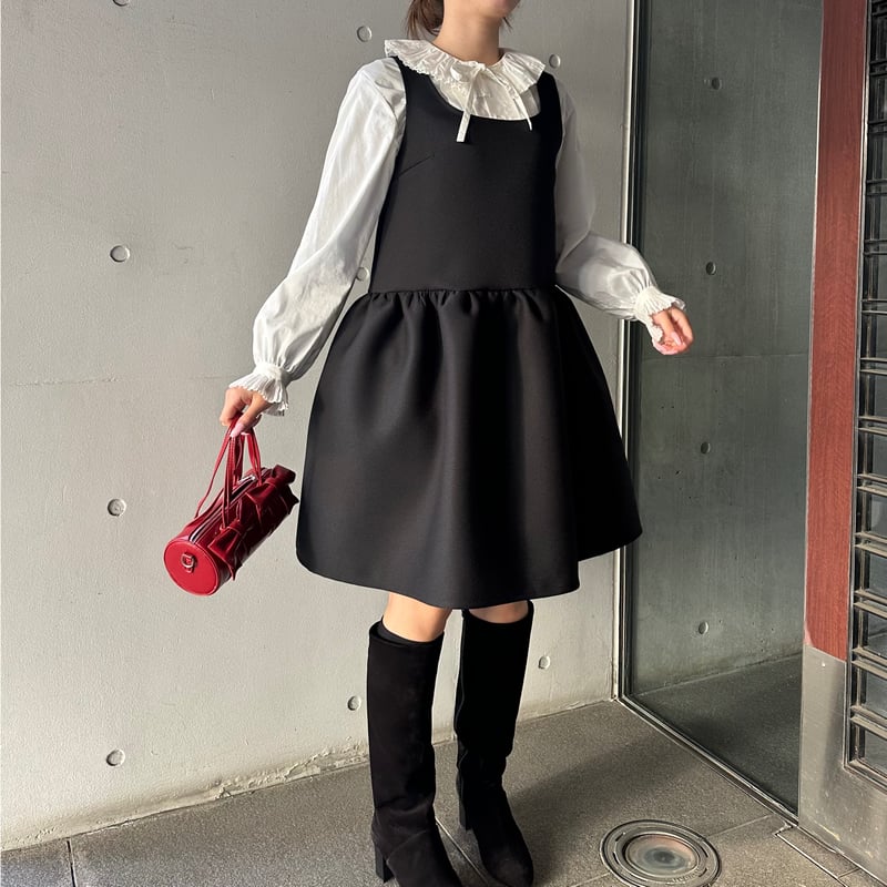 1-063 パールブラック フリルジャンスカ SM | capriciousmie