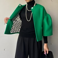 10-129    グリーンウール×ドット　ポケットＫＩＲＩ　フリー