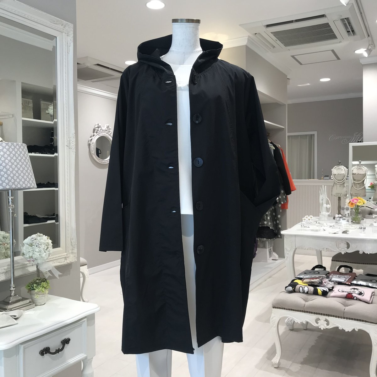 4-179 黒 スプリングコート フリー セレクト商品 | capriciousmie