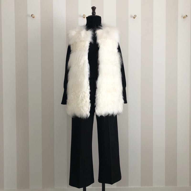 9-093 白 ファーベスト フリー | capriciousmie