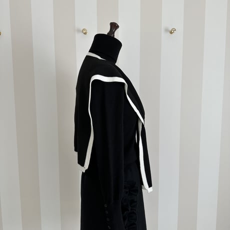 13-120 黒　肩掛けニット　セレクト商品