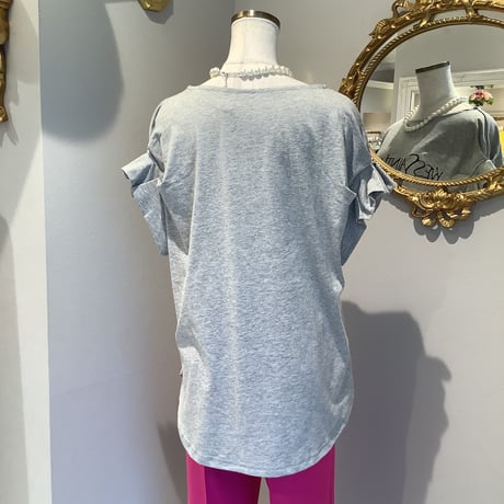 7-002   グレーTシャツ　WSL フリー　セレクト商品