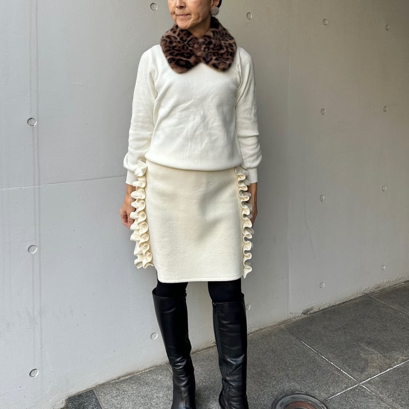 12-076 レオパードエコファー 付け襟 | capriciousmie