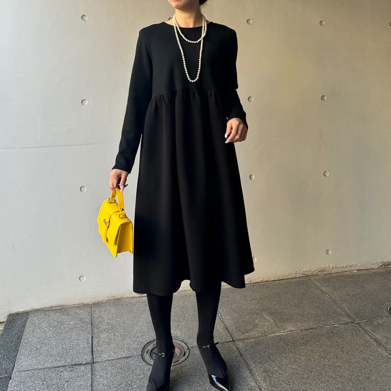 DIESEL / 長袖ワンピース/--/ウール/BLK// 12-015 黒ウール 長袖ドールワンピース M | capriciousmie