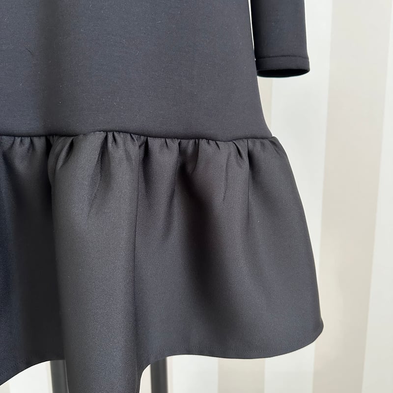美品　カプリシャスミー　ホイップワンピース　ブラック　capriciousmie 12-059 黒 長袖ホイップワンピース M | capriciousmie