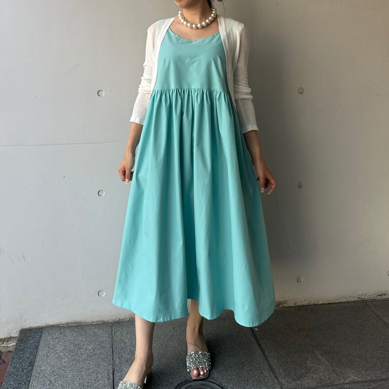 8-021 ティファニーブルー ドールワンピース ロング M | capriciousmie