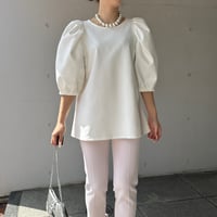 6-043   白　七分TOMOトップス　Ｍ