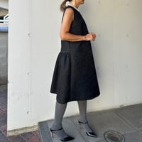 1-083   黒レース　フリップワンピース　ファスナー　Ｍ