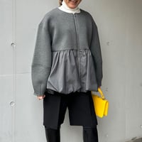 10-106   グレー　バルーンジャケット　セレクト商品　フリー