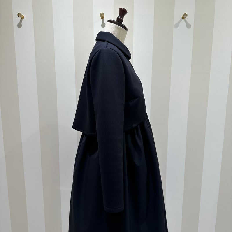 1-098 黒 襟付きボレロ M | capriciousmie