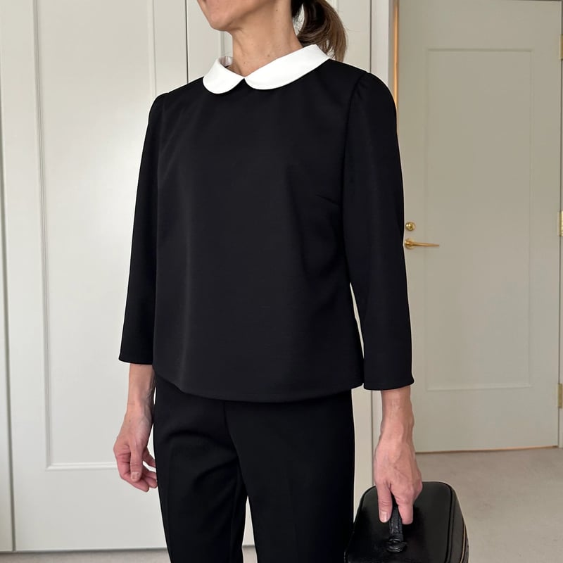 litmus Her Praha ブラックメッシュ長袖トップス litmus Her Praha ブラックメッシュ長袖トップス