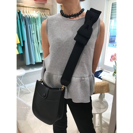 5-111   リボンバッグストラップシルバー金具   94cm