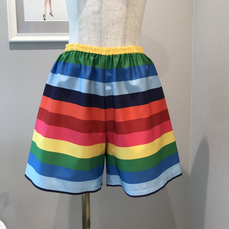 4-209 レインボー ショートパンツ フリー | capriciousmie 