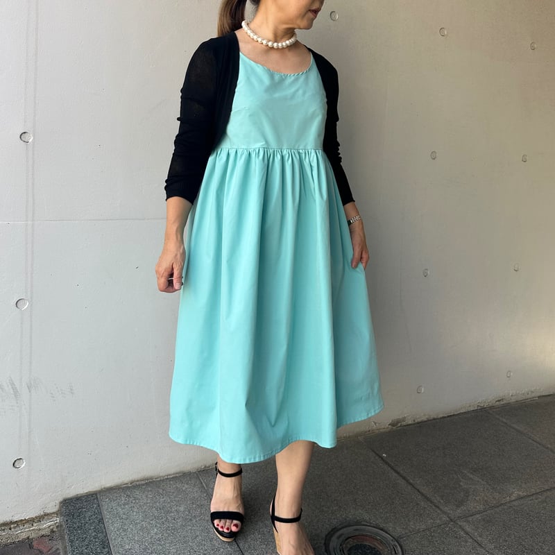8-090 ティファニーブルー ドールワンピース M | capriciousmie
