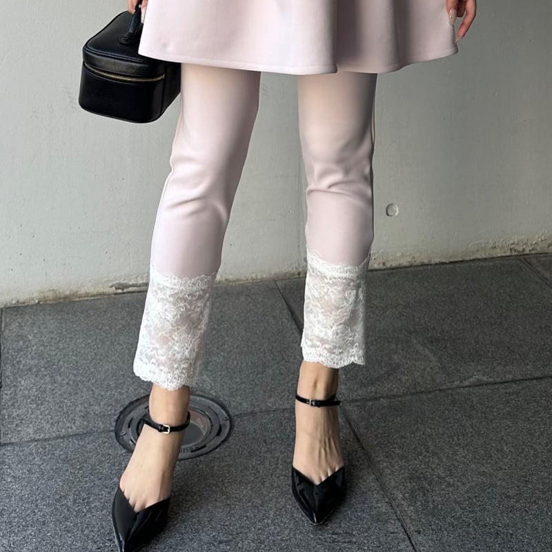 3-039 サクラ レースレギンス フリー（L） | capriciousmie