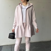 3-103    マカロンピンク　ボレロパーカー　ロング　Ｌ