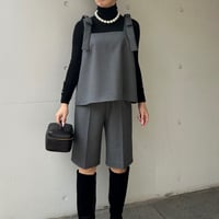2-036   グレー　バミューダパンツ　フリー（Ｌ）