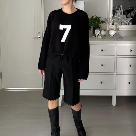 9-123     黒　7セーター　セレクト商品　フリー