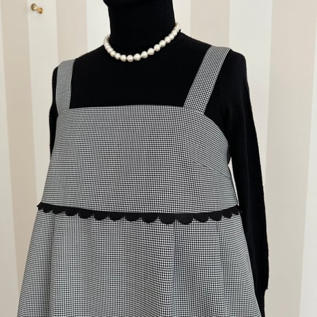 11-117 千鳥　スカラップ　ワンピース　Ｍ