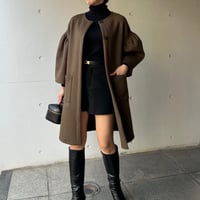 11-070    ブラウンウール　MOMO　フリー