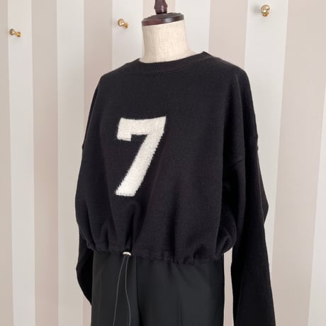 9-123     黒　7セーター　セレクト商品　フリー