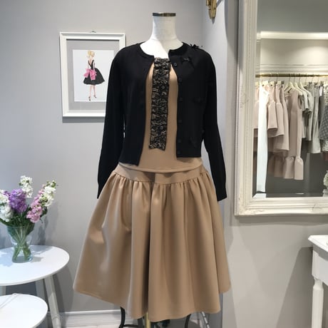 1-021  キャメル×レース　MIN トップス　ML