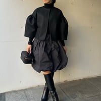 1-046   黒ドット　バルーンスカート　フリー(Ｍ)