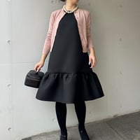 2-005    パールブラック　ホイップワンピース　ＭＬ