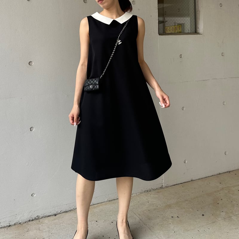 7-050 黒ハニカム MIMIワンピース M | capriciousmie