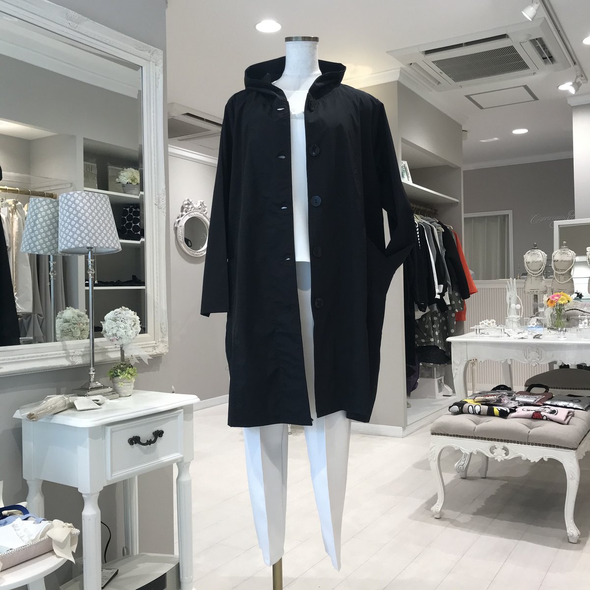 4-179 黒 スプリングコート フリー セレクト商品 | capriciousmie