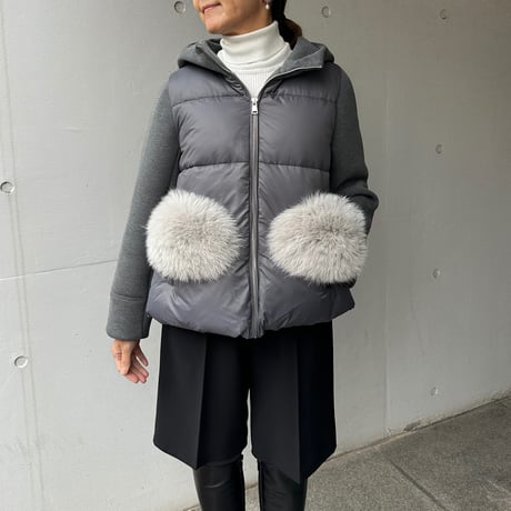 10-092    グレー　ブルゾン　セレクト商品　Ｍ〜Ｌ